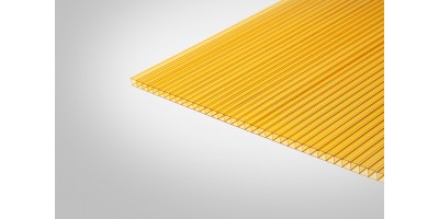 Сотовый поликарбонат КИВИ 3,70 мм 2100x12000 мм желтый 70% PC