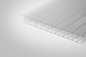 Сотовый поликарбонат Полигаль прозрачный  25,0 мм 2100x6000 мм ГОСТ