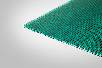 Сотовый поликарбонат Полигаль Практичный зеленый 30% 4,0 мм 2100x12000 мм