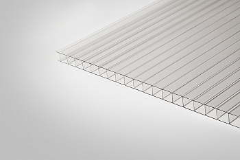 Сотовый поликарбонат КОЛИБРИ прозрачный  8,0 мм 2100x6000 мм