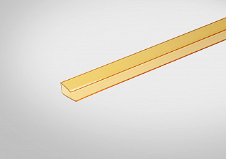 Профиль Полигаль Практичный желтый  6,0 мм x2100 мм