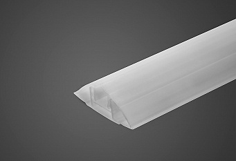 Профиль разъемный соединительный для поликарбоната 6-16 молочный 6м