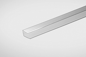 Профиль торцевой для поликарбоната 8мм прозрачный 2,1м Колибри