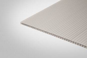 Сотовый поликарбонат Полигаль серебристый 18% 6,0 мм 2100x6000 мм ГОСТ